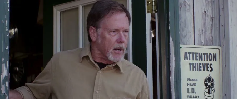 Original film: Bill at the shop door